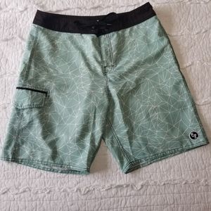 2/$30 Ezekiel Board Shorts Mint Green 34 EUC